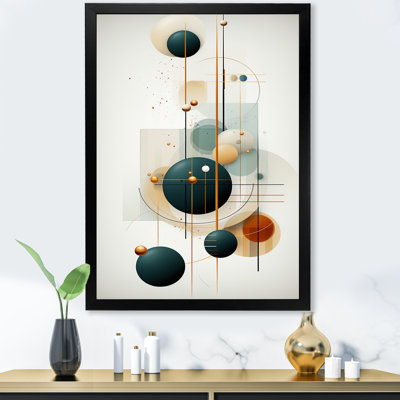 «Sweet Serenity» circulaire géométrique minimaliste rétro I - décoration murale géométrique moderne