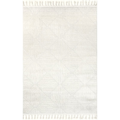 Tapis géométrique pour salle à manger Kerry