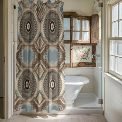 Boho Swirls - Rideau de douche Premium