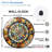 Wall Clock Home Decor Art Piece Art - 12'' Modern Glass Wall Clock