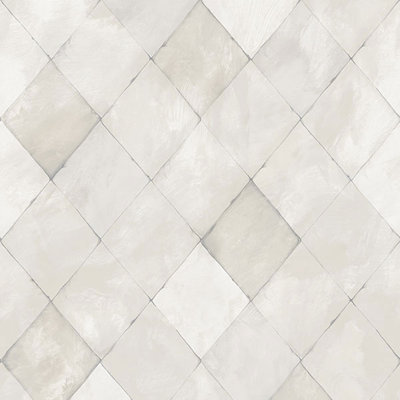 Kitchen Recipes Geometric Tile Effect 32.8' L x 21" W Wallpaper Roll