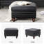 Repose-pieds en cuir véritable Blanchett-442590117
