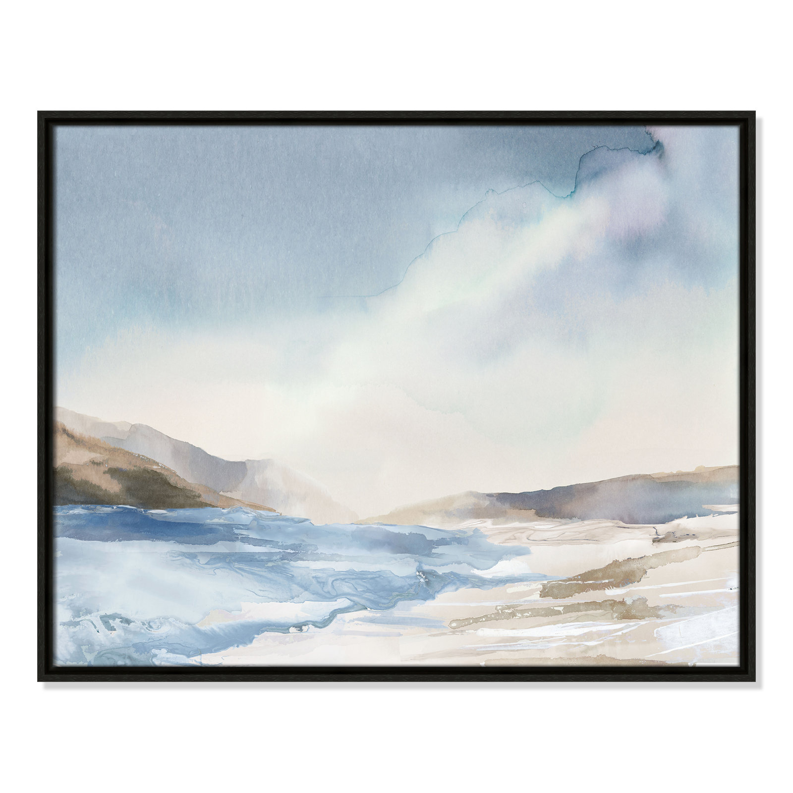Coralie "Mystic Shores" Print, 23.5" H x 29.5" W, Espresso