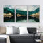 «Sunrise Mountain Landscape Trio Nature Wilderness Illustration Modern Decor Minimal» 3 pièces-100781171-100781168