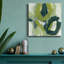 Verdigris Motion II - Toile encadrée de qualité supérieure - prête à être accrochée-91327803-91313916