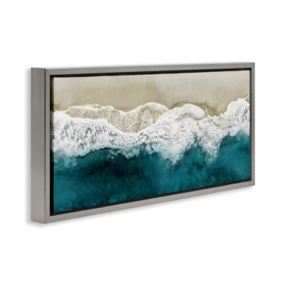 Foamy Beach Coast Deep Ocean