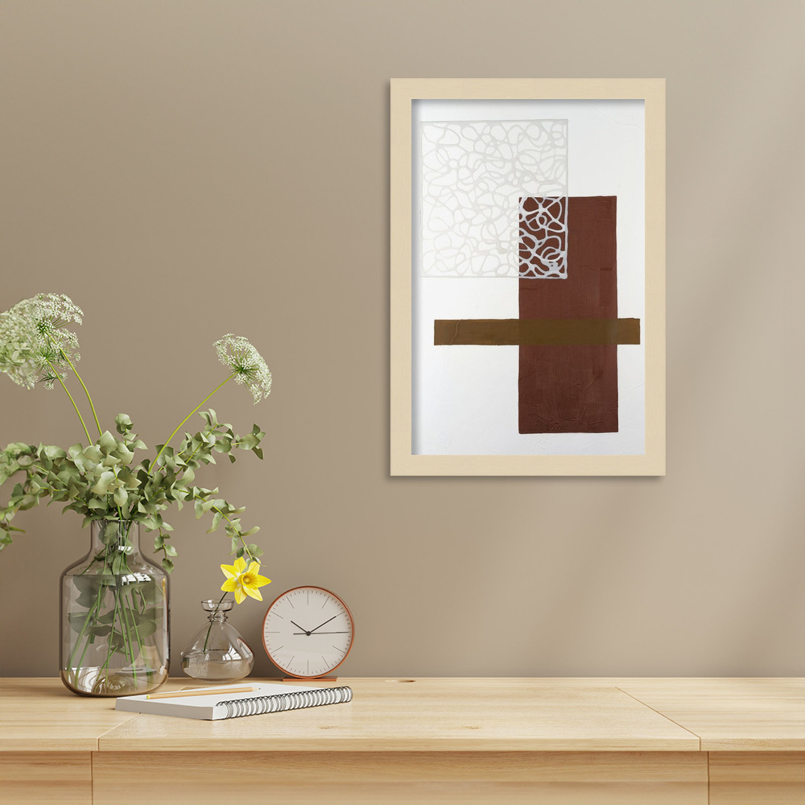 Nooks and Crannies No. 4 Print, Brown, 17" H x 12" W