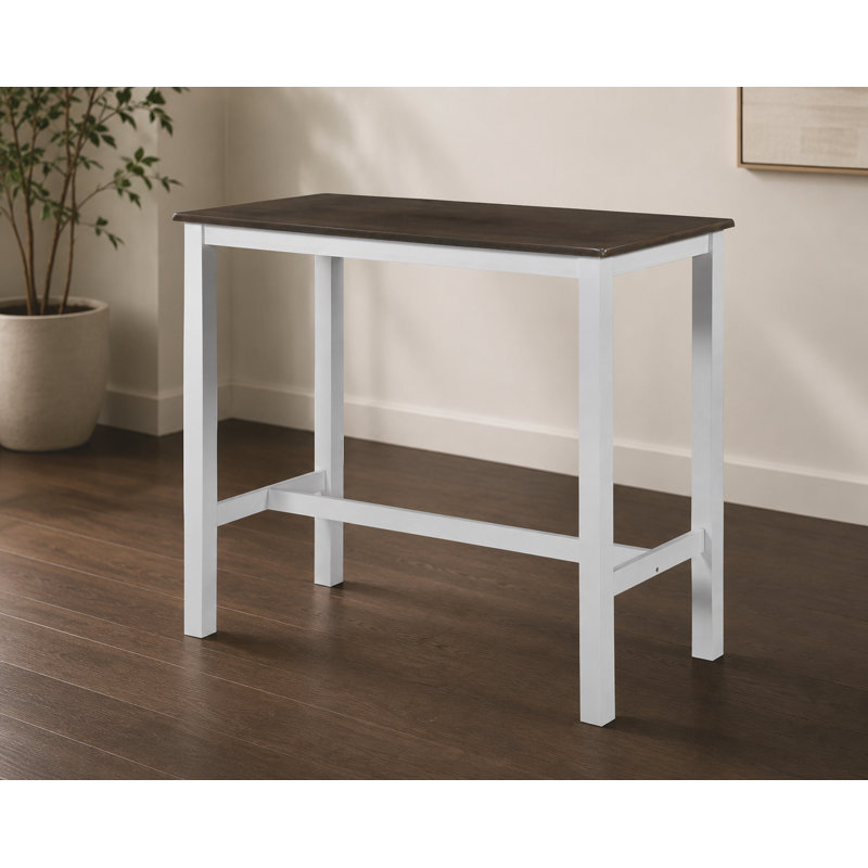 Table de bar Gove, Gris / Blanc