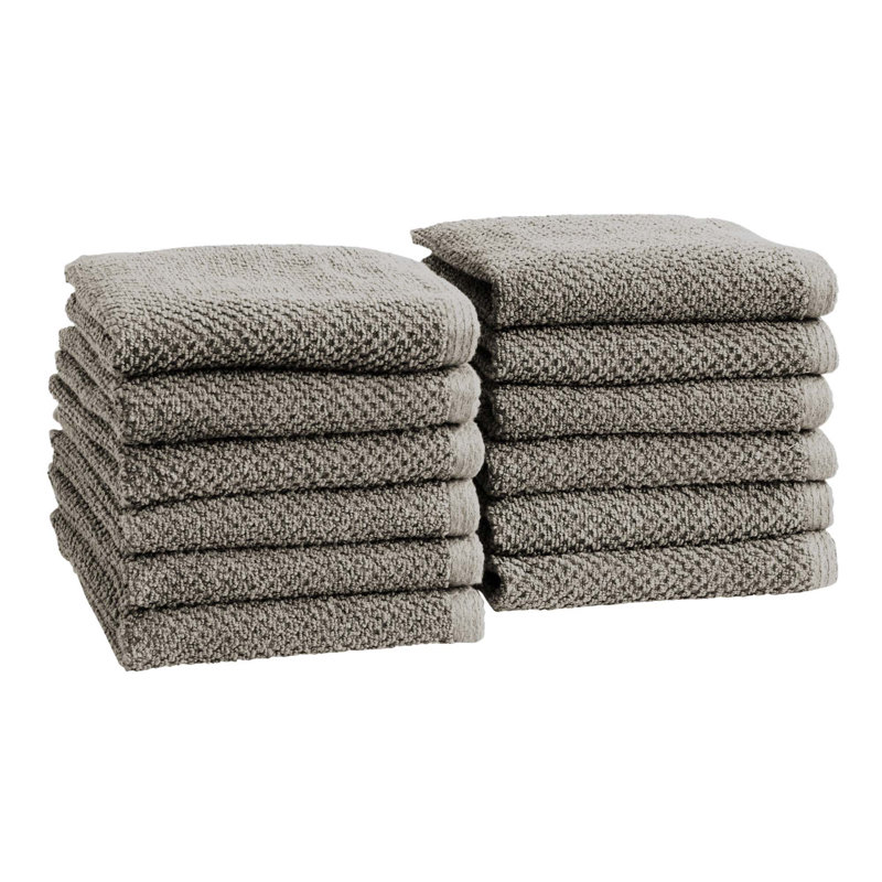 100% Cotton Textured Bath Sheet, Dark Gray, Bath Towel - Single Piece