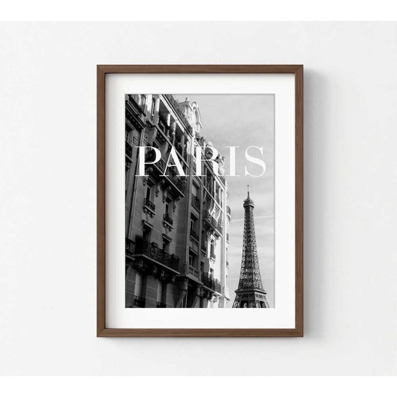 «Classic Paris Architecture Print»: art mural encadré en plusieurs tailles