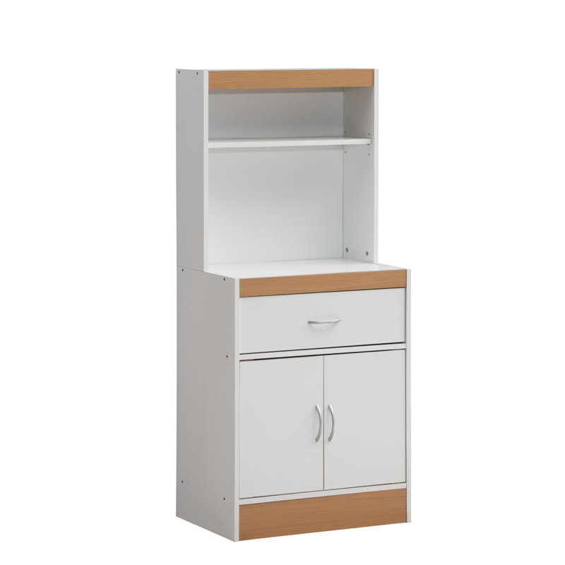 Garde-manger 54 po, Blanc / hêtre