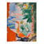 Tapis décoratif moderne à motif de fleurs d'oie et de soleil aux tons pastel-58109219