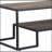 Rectangular Coffee Table With  1 Tier Shelf, Rustic Oak And Black