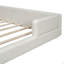 Grand lit plateforme tapissier avec 2 lampes de lecture