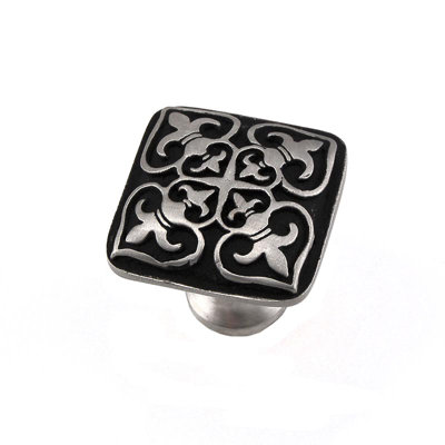 Fleur De Lis Square Knob