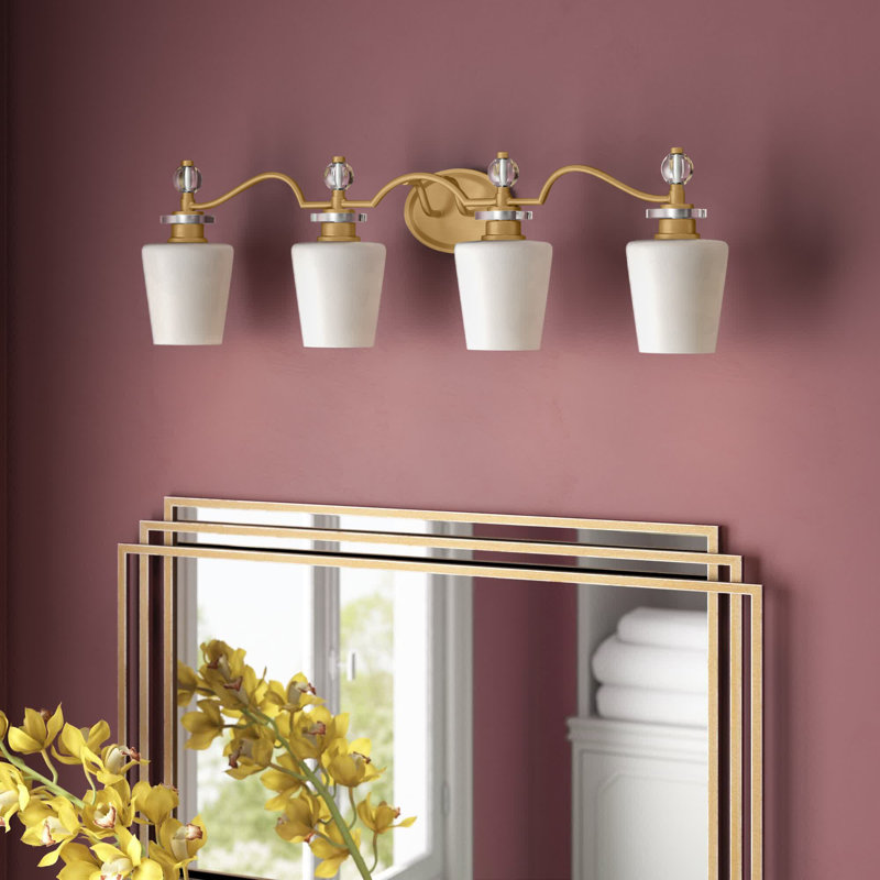 Lumière de meuble-lavabo à intensité variable, Laiton délavé