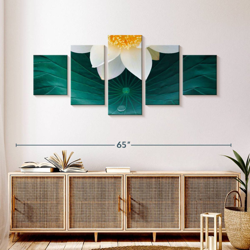 Lotus chinois, H 24 po x l 55 po