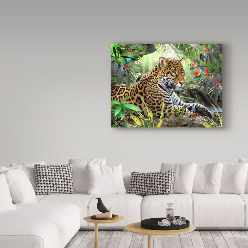 « the guépard », reproduction d’impression sur toile tendue, H 14 po x l 19 po x P 2 po