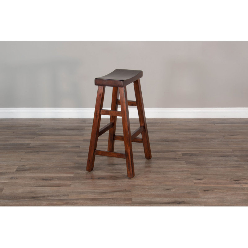 Anneliesa Solid Wood Counter Stool, Dark Chocolate, Counter Stool (24" Seat Height)