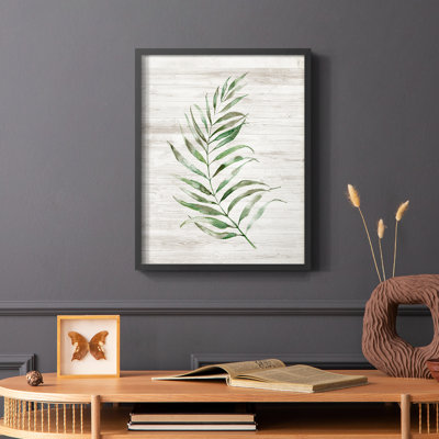«Tropic Frond I», reproduction encadrée - bois massif