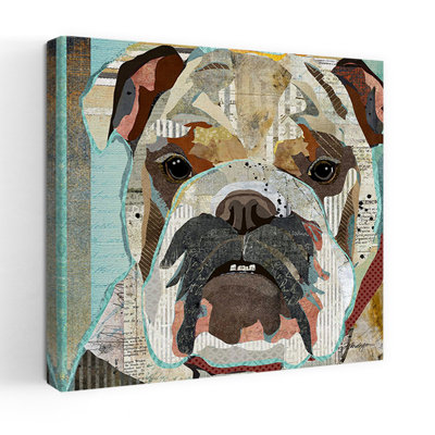 Bouledogue anglais, art contemporain pour chien