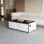 Table basse moderne intelligente avec réfrigérateur intégré, haut-parleurs Bluetooth, chargement sans fil, prise de courant, ports USB, lumière RVB, blanc-1057397775