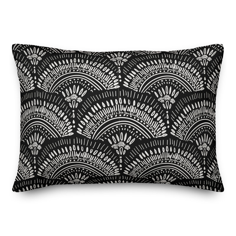 Coussin intérieur / extérieur bohème, H 14 po x l 20 po, Rectangle