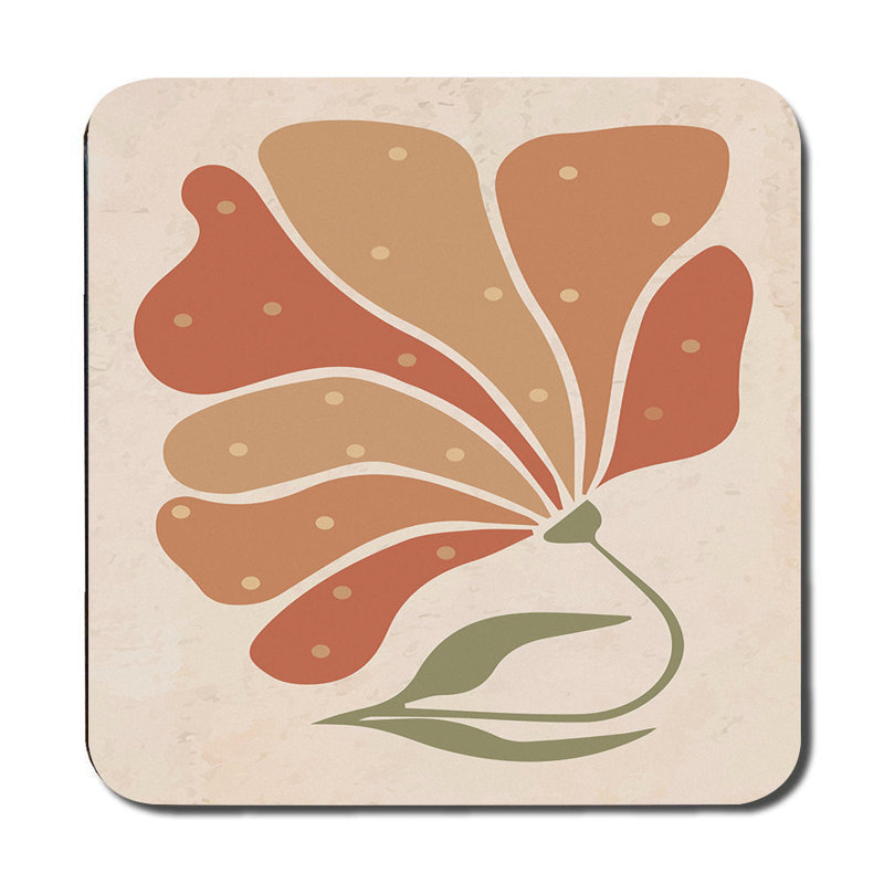 Floral Placemats And Coaster Set 12 Pieces 11 By 8 Inch Wood Bottom