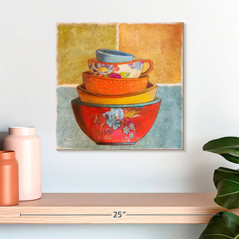 Senne Collage Bowls I, 16" H x 16" W