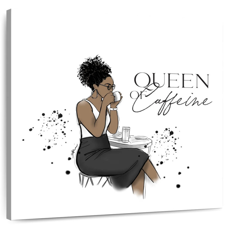 Ketti Queen Caffeine, 39" H x 39" W