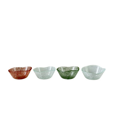 Glass Dipping Bowls - Set of 4 - Heritage Tones