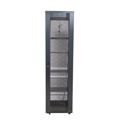 Fixturedisplays® 48U Server Cabinet Top Vented Rack 86.5X23.5X24.5", With 2 Shelves C0680485C3A94D61B8E8CA93B709E145