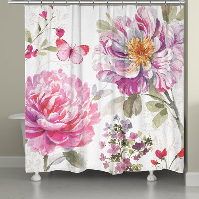 Rideau de douche naturellement rose