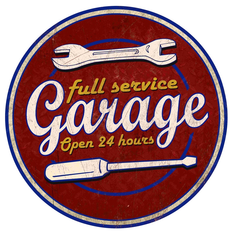 «Garage», impression sur toile tendue, L 12 po x H 12 po