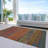 Machine Washable Indoor/Outdoor Christain ACN1286 Terracotta Rug-109531966