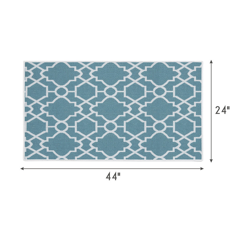 Biana Cotton Moroccan Indoor Rug, Rectangle 2' x 4'