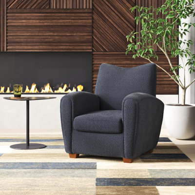 Aynoor Teddy Slate Accent Chair