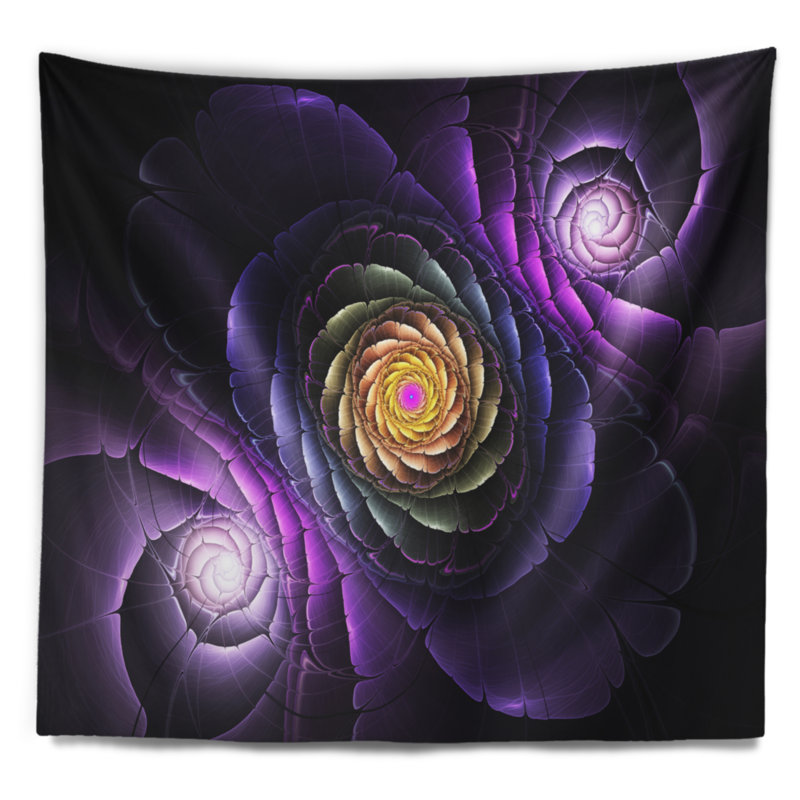 Tapisserie d'art numérique Fractal, H 32 po x l 39 po