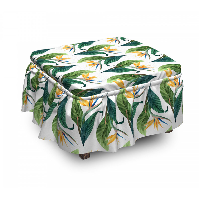 Housse pour de repose-pieds fleur d’art paradise