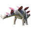 Statue de dinosaure stégosaure de taille jurassique