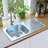 vidaXL Kitchen Sink, Drop-in Sink with Drainboard, Single Bowl, Stainless Steel