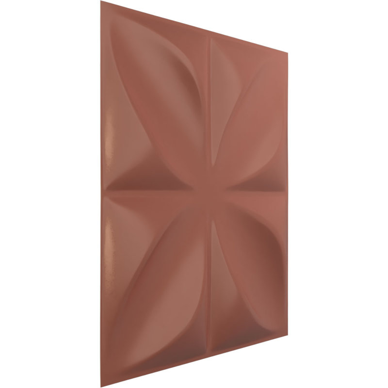 Panneau mural 3D décoratif Helene EnduraWall, Rose champagne métallique nacré universel