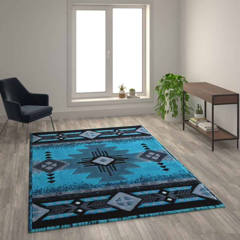 Traditional Olefin Fibre Leitha, Rectangle 6' x 9'