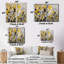 Motifs jaunes et gris en fusion artistique - art mural jaune-114713992-114713995-114713994