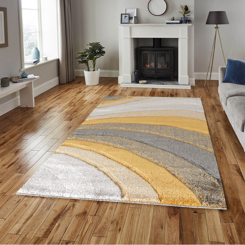Afan Abstract Shag Area Rug, Rectangle 160 x 230cm