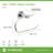 Dia 3 Piece Bath Hardware Set with Toilet Paper Holder, 18 in. Towel Bar, and Towel Ring-42012011