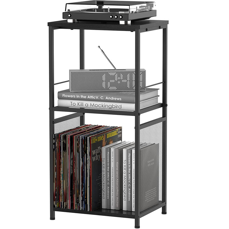 31.7'' H Media Shelves, Black