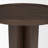 Cayson Dark Brown Sculptural Round Accent Table
