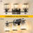 Modern 3-Light Bathroom Vanity Fixture With K9 Crystal Shades And Stainless Steel Frame, E26 Socket Compatible With LED, Halogen, And Dimmable Bulbs