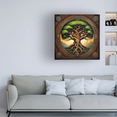 Art sur toile «bolle Tina Lavoie Yggdrasil World Tree - Norse Tree Of Life»